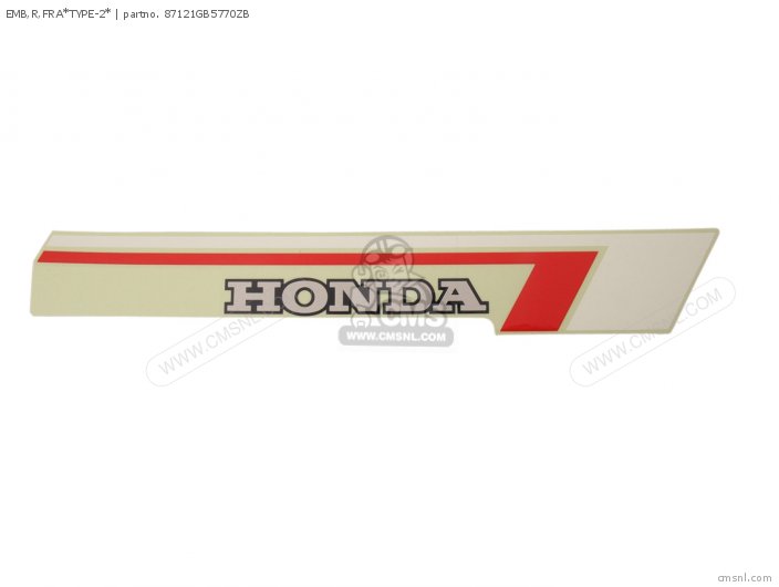 Honda EMB,R,FRA*TYPE-2* 87121GB5770ZB