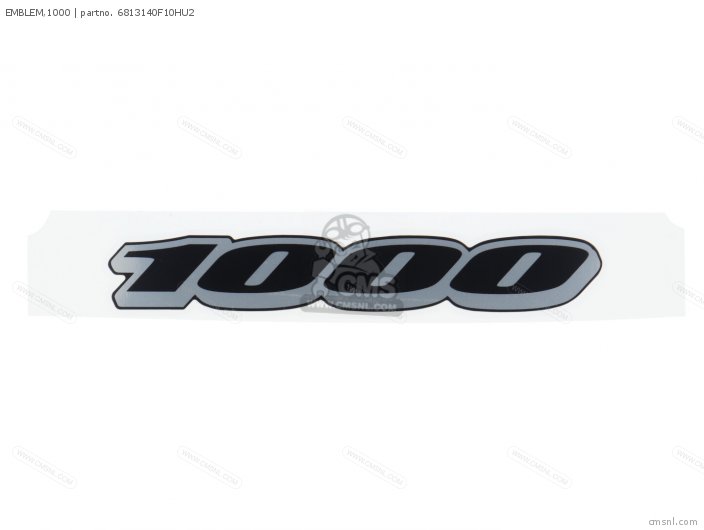 Suzuki EMBLEM,1000 6813140F10HU2