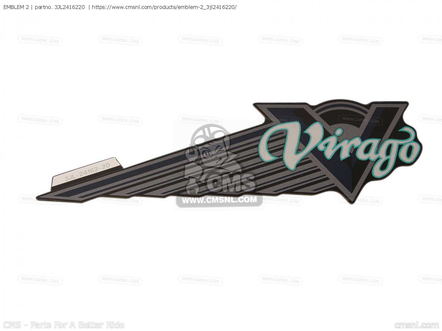 EMBLEM 2 for XV750 VIRAGO 1995 (S) USA - order at CMSNL