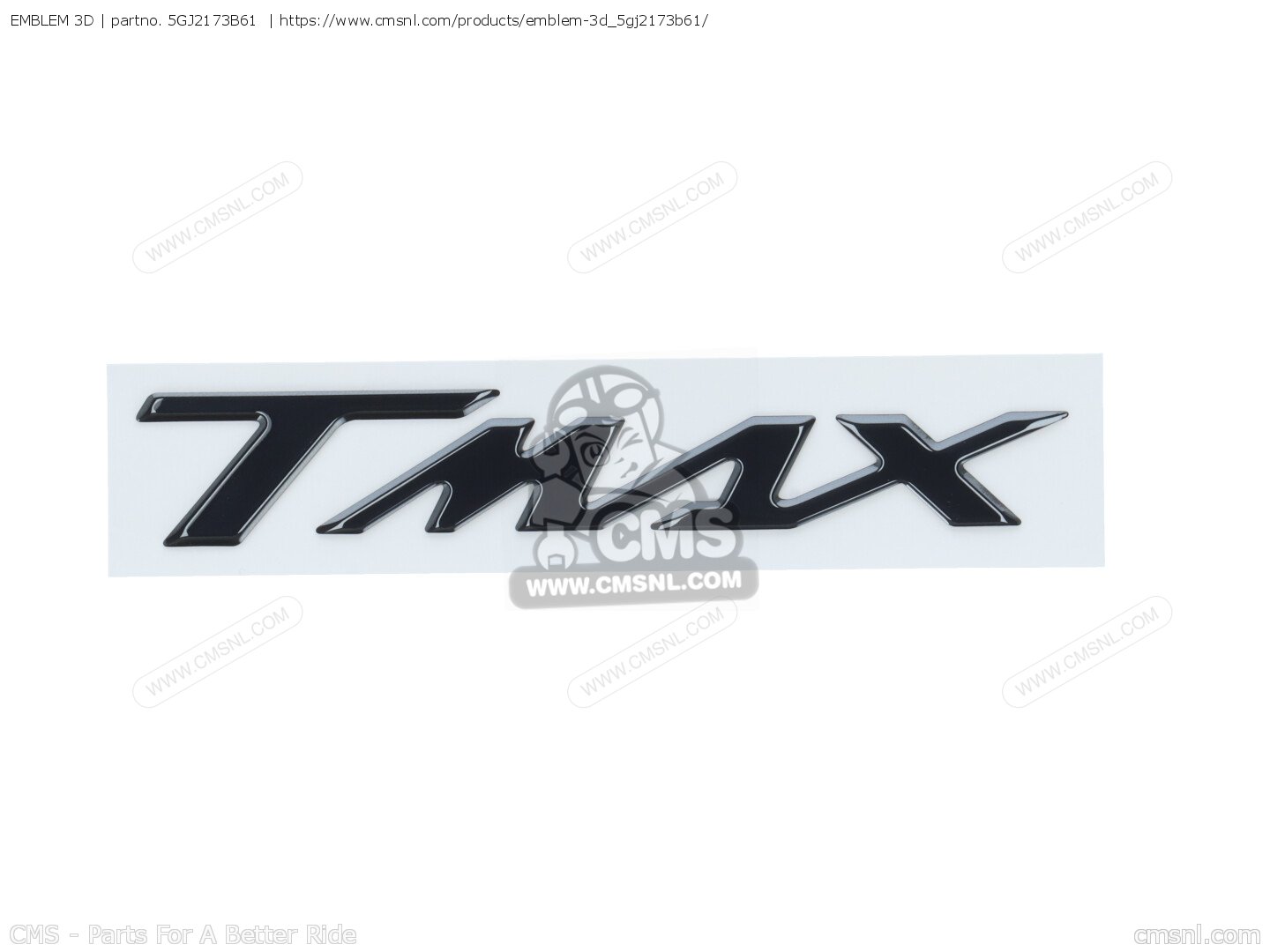 5GJ2173B61: EMBLEM 3D Yamaha - buy the 5GJ-2173B-61-00 at CMSNL