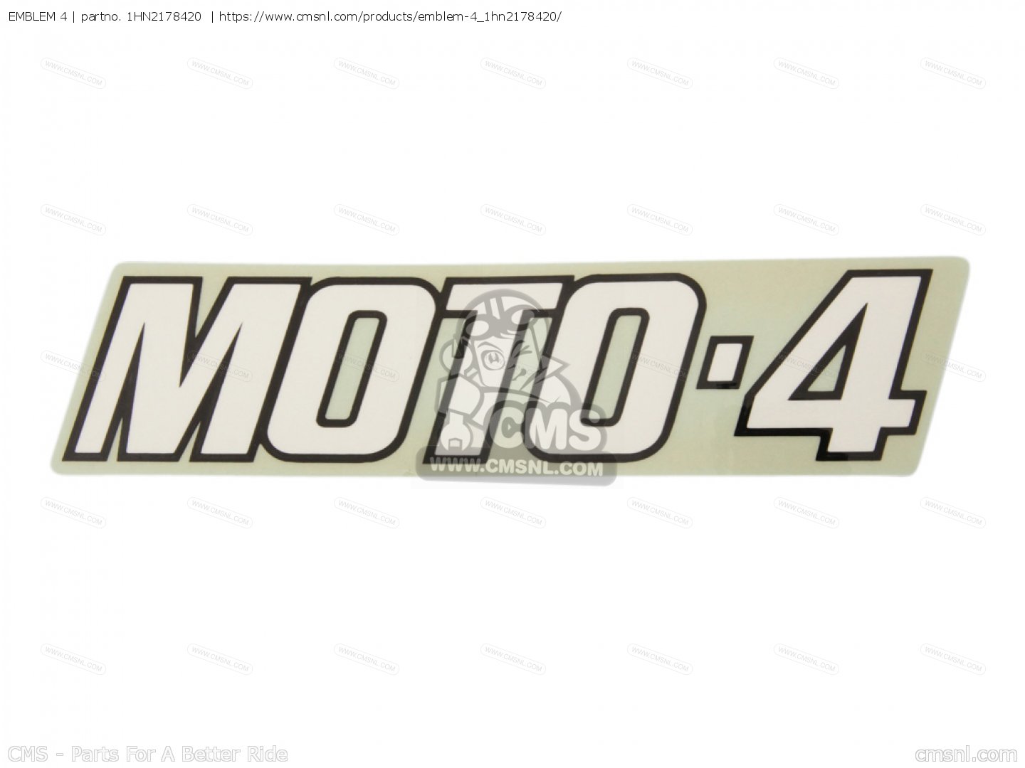 EMBLEM 4 for Yamaha - order at CMSNL