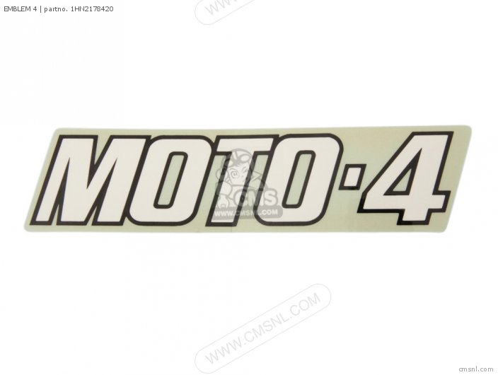 Emblem 4 For Yf60s 1986 Moto 4 Usa Order At Cmsnl