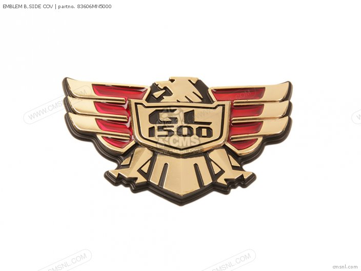 EMBLEM B,SIDE COV for GL1500 GOLDWING 1989 (K) USA CALIFORNIA