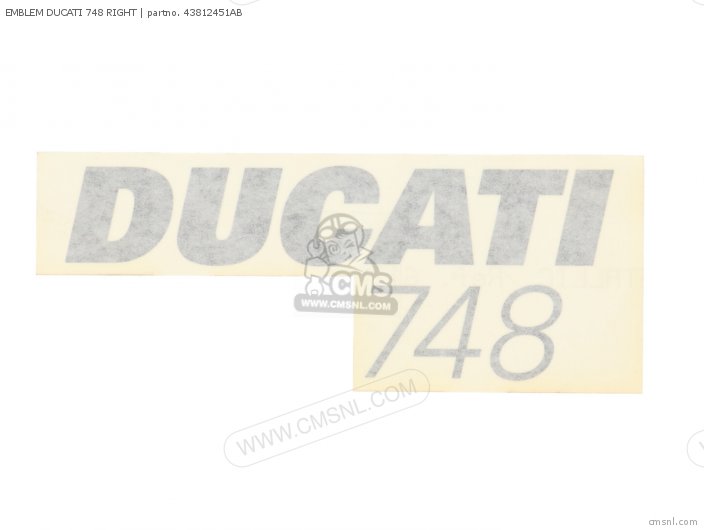 Ducati EMBLEM DUCATI 748 RIGHT 43812451AB