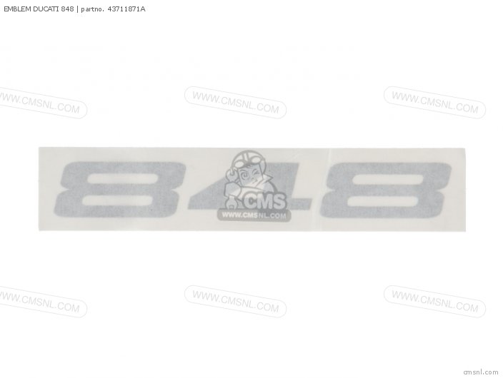 Ducati EMBLEM DUCATI 848 43711871A