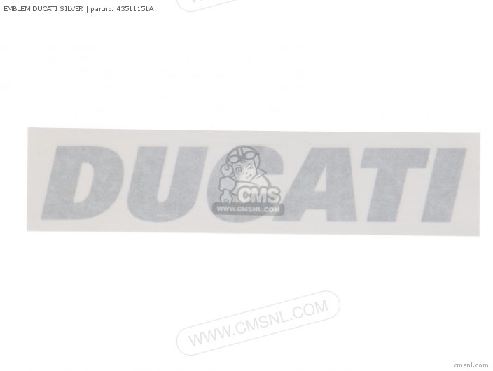 Ducati EMBLEM DUCATI SILVER 43511151A