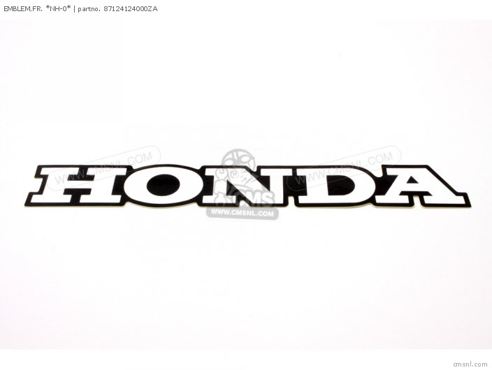 Honda EMBLEM,FR. *NH-0* 87124124000ZA