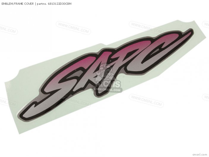 Suzuki EMBLEM,FRAME COVER 6813122D30C8M Suzuki EMBLEM,FRAME COVER 6813122D30C8M