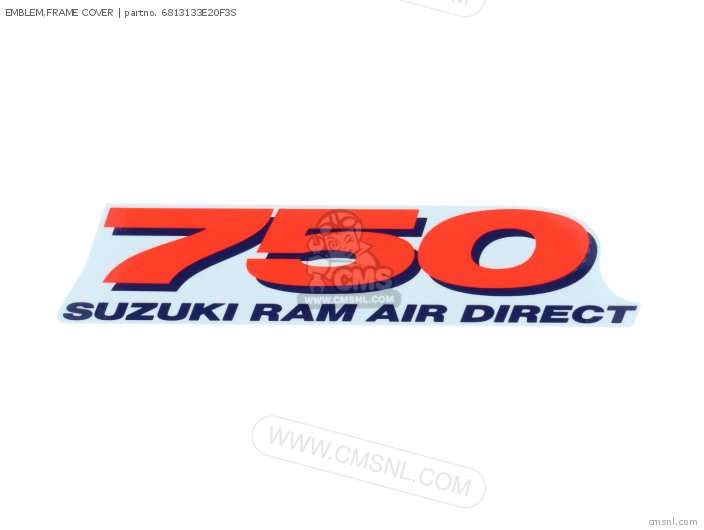 Suzuki EMBLEM,FRAME COVER 6813133E20F3S