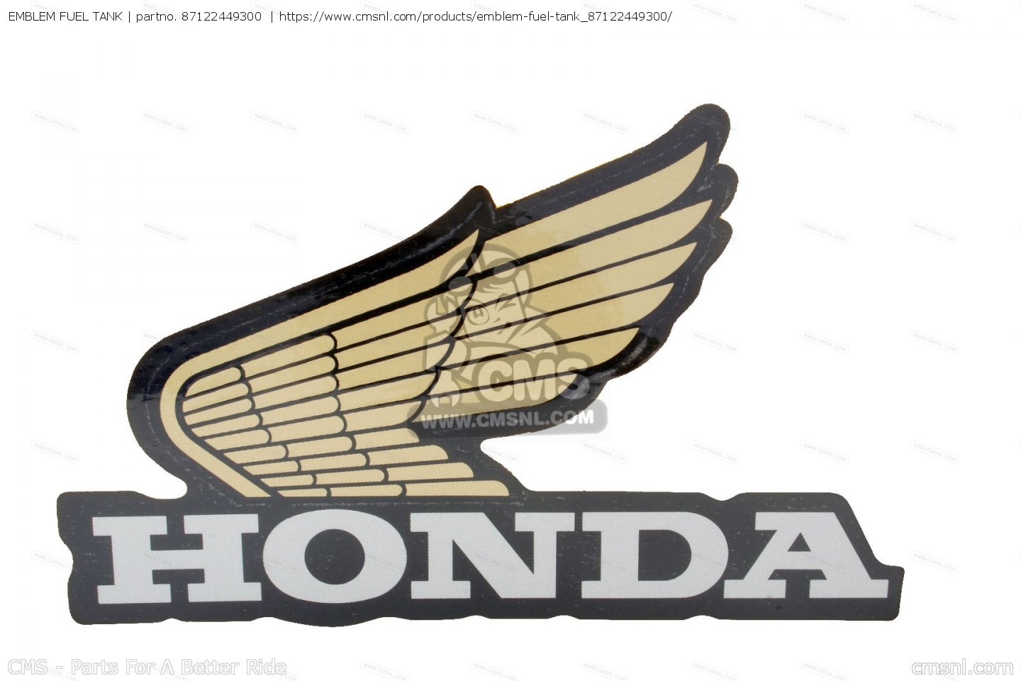 EMBLEM FUEL TANK for CX500C CUSTOM 1980 (A) USA order at CMSNL