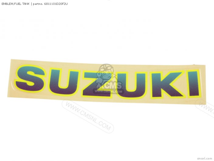 Suzuki EMBLEM,FUEL TANK 6811101D20F2U