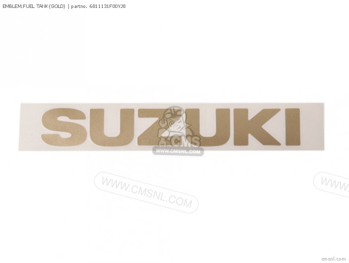 Suzuki EMBLEM,FUEL TANK(GOLD) 6811131F00YJ8