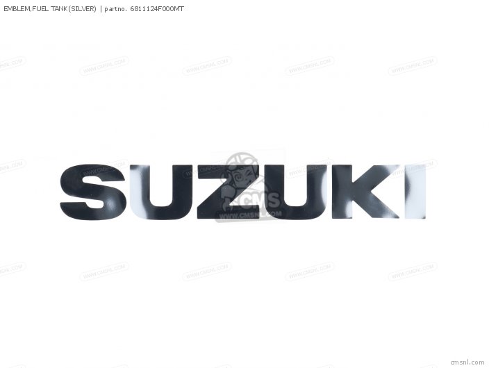 Suzuki EMBLEM,FUEL TANK(SILVER) 6811124F000MT