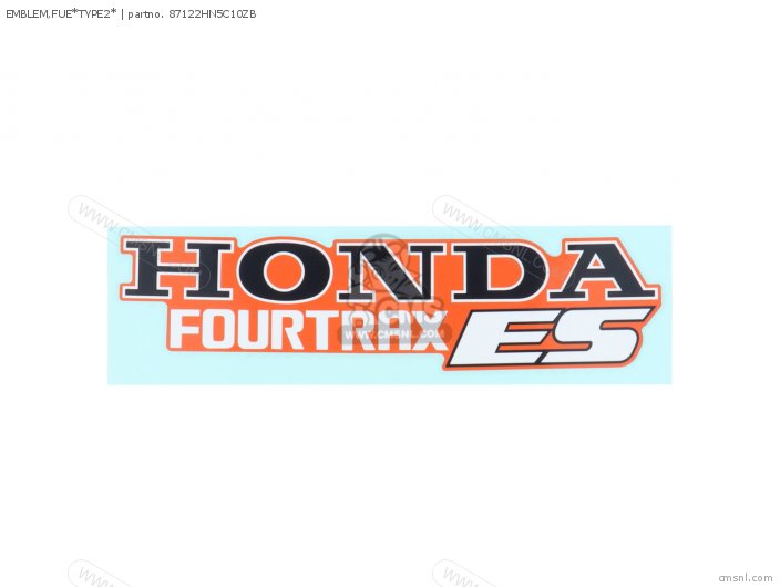 Honda EMBLEM,FUE*TYPE2* 87122HN5C10ZB Honda EMBLEM,FUE*TYPE2* 87122HN5C10ZB