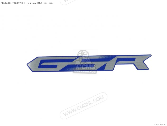 Suzuki "EMBLEM ""GSR"" RH" 6866108J10AU4