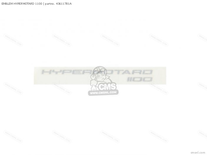 Ducati EMBLEM HYPERMOTARD 1100 43611781A