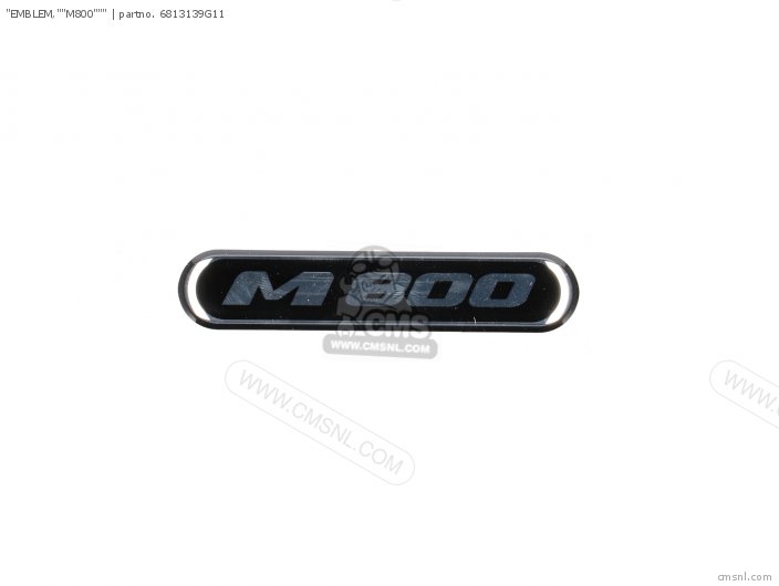 Suzuki "EMBLEM,""M800""" 6813139G11