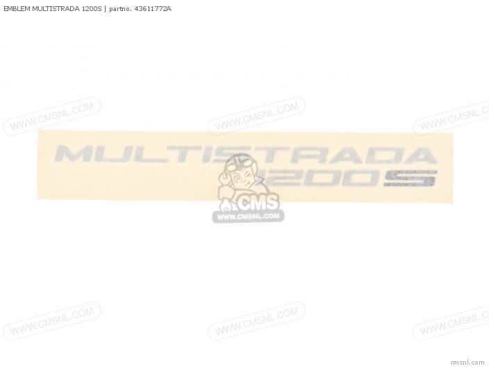 Ducati EMBLEM MULTISTRADA 1200S 43611772A