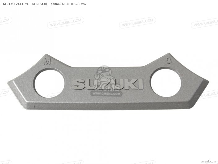 Suzuki EMBLEM,PANEL METER(SILVER) 6828106G00YAG