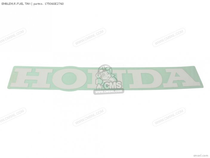 Honda EMBLEM,R.FUEL TAN 17506GE2760
