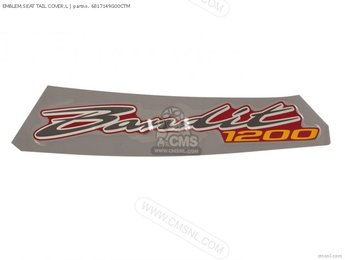 Suzuki EMBLEM,SEAT TAIL COVER,L 6817149G00CTM Suzuki EMBLEM,SEAT TAIL COVER,L 6817149G00CTM