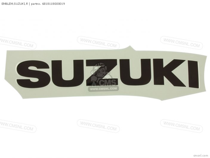 Suzuki EMBLEM,SUZUKI,R 6818118G00019