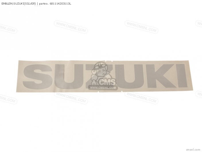 Suzuki EMBLEM,SUZUKI(SILVER) 681114203113L