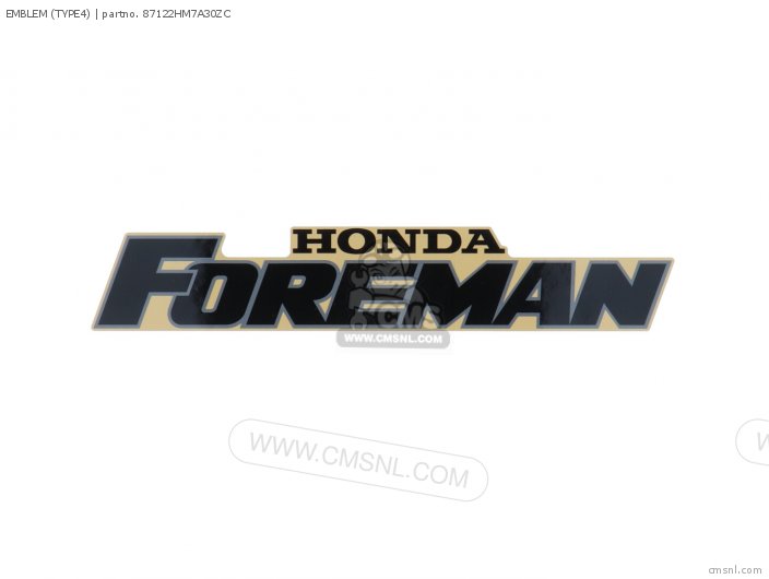 Honda EMBLEM (TYPE4) 87122HM7A30ZC
