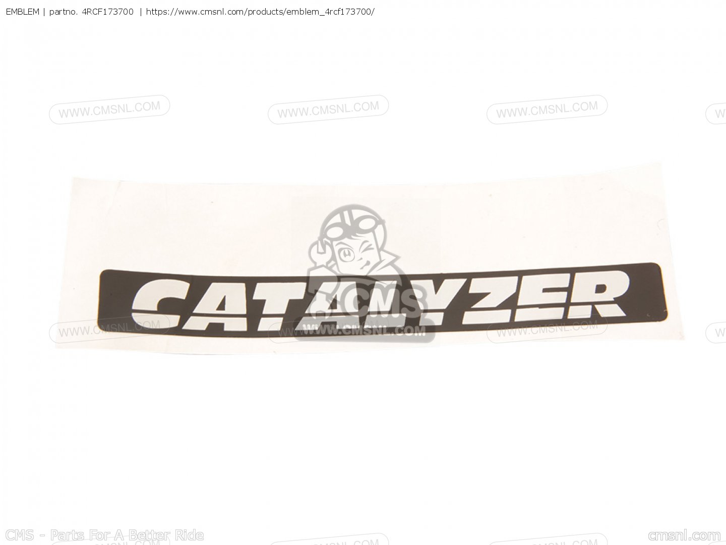 4RCF173700: EMBLEM Yamaha - buy the 4RC-F1737-00-00 at CMSNL
