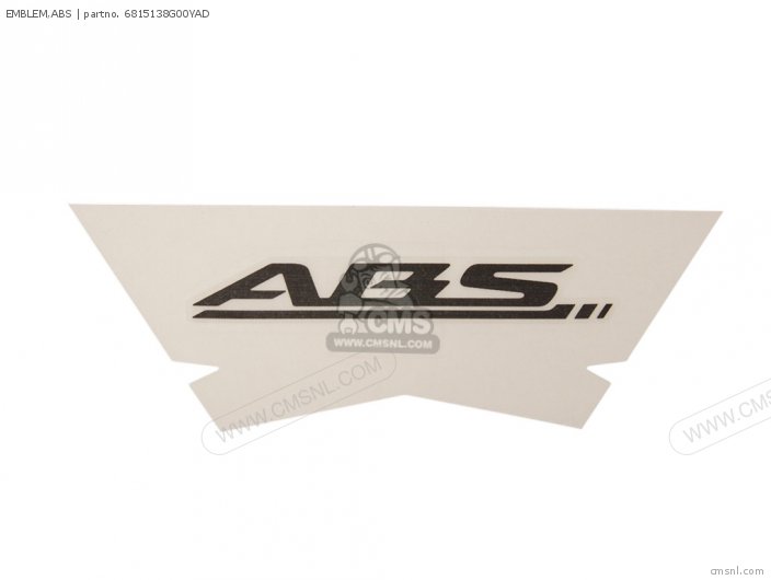 SUZUKI VARIOUS ABS Decal Graphic Emblem 6815138G00Y4P 