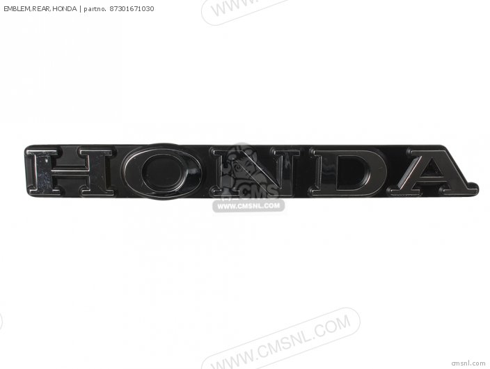 Emblem, Rear, Honda photo