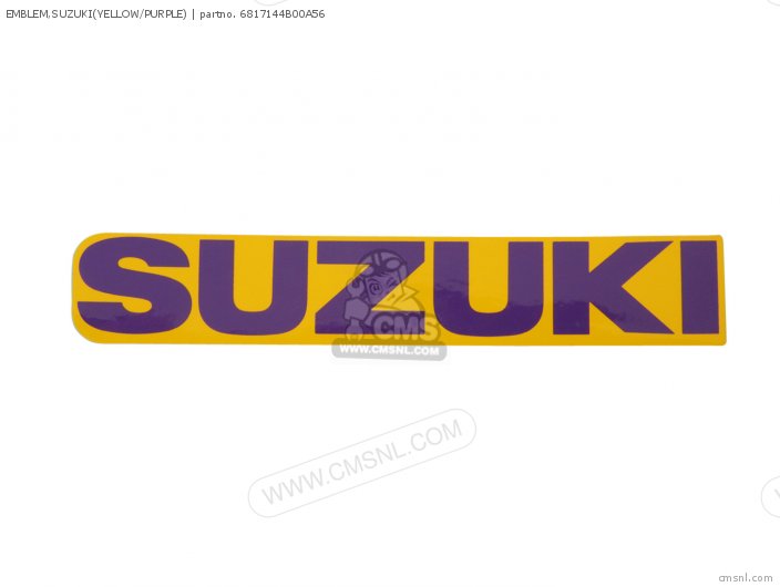 Emblem, Suzuki(yellow/purple) photo