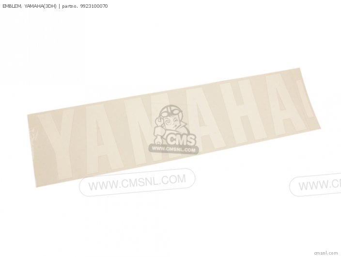 Yamaha EMBLEM, YAMAHA(3DH) 9923100070