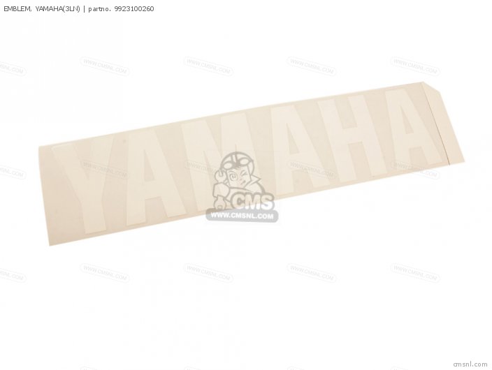 Yamaha EMBLEM, YAMAHA(3LN) 9923100260 Yamaha EMBLEM, YAMAHA(3LN) 9923100260
