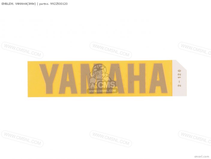 Yamaha EMBLEM, YAMAHA(3MW) 9922500120