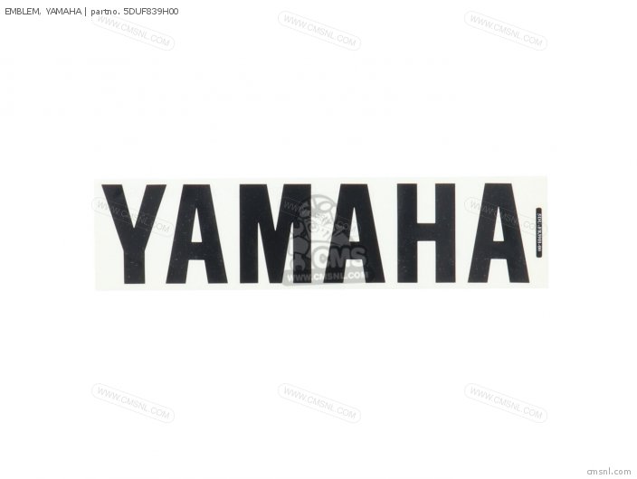 Yamaha EMBLEM, YAMAHA 5DUF839H00