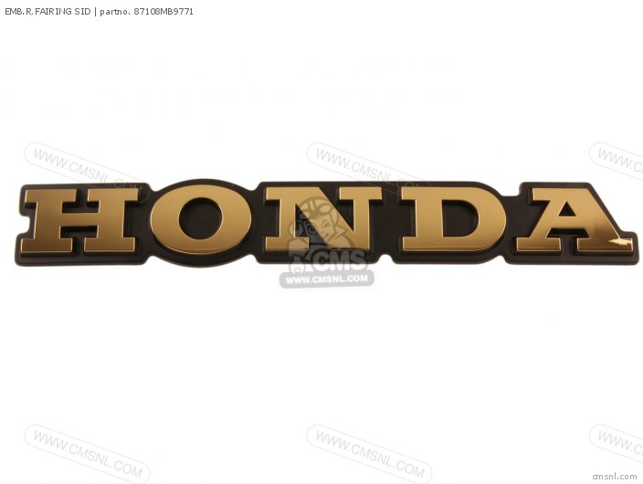 Honda EMB.R,FAIRING SID 87108MB9771