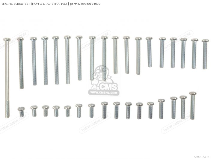 Honda ENGINE SCREW SET C70 (NON O.E. ALTERNATIVE) 09350174000