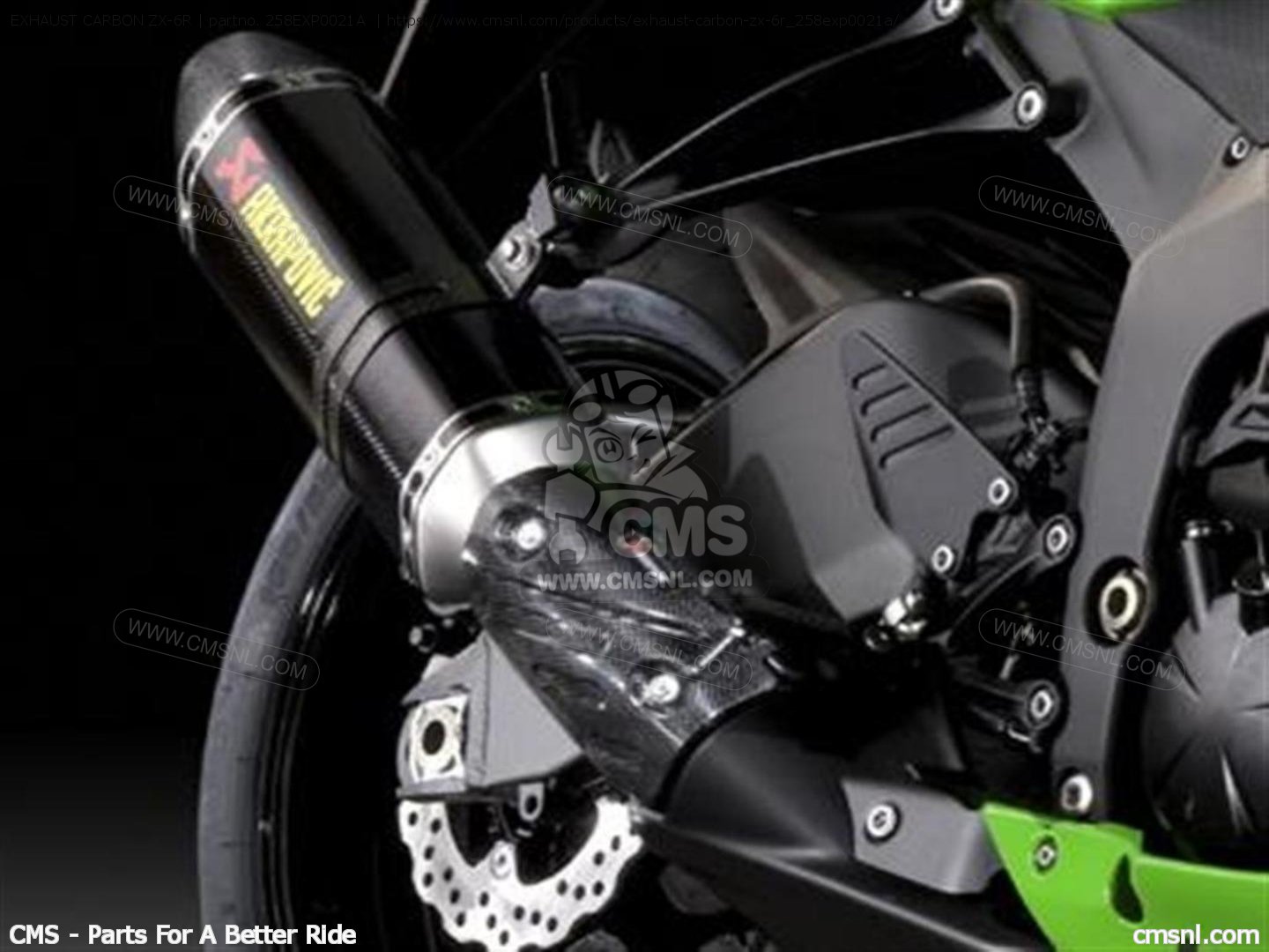 258EXP0021A Exhaust Carbon Zx6r Kawasaki buy the 258EXP0021A at CMSNL