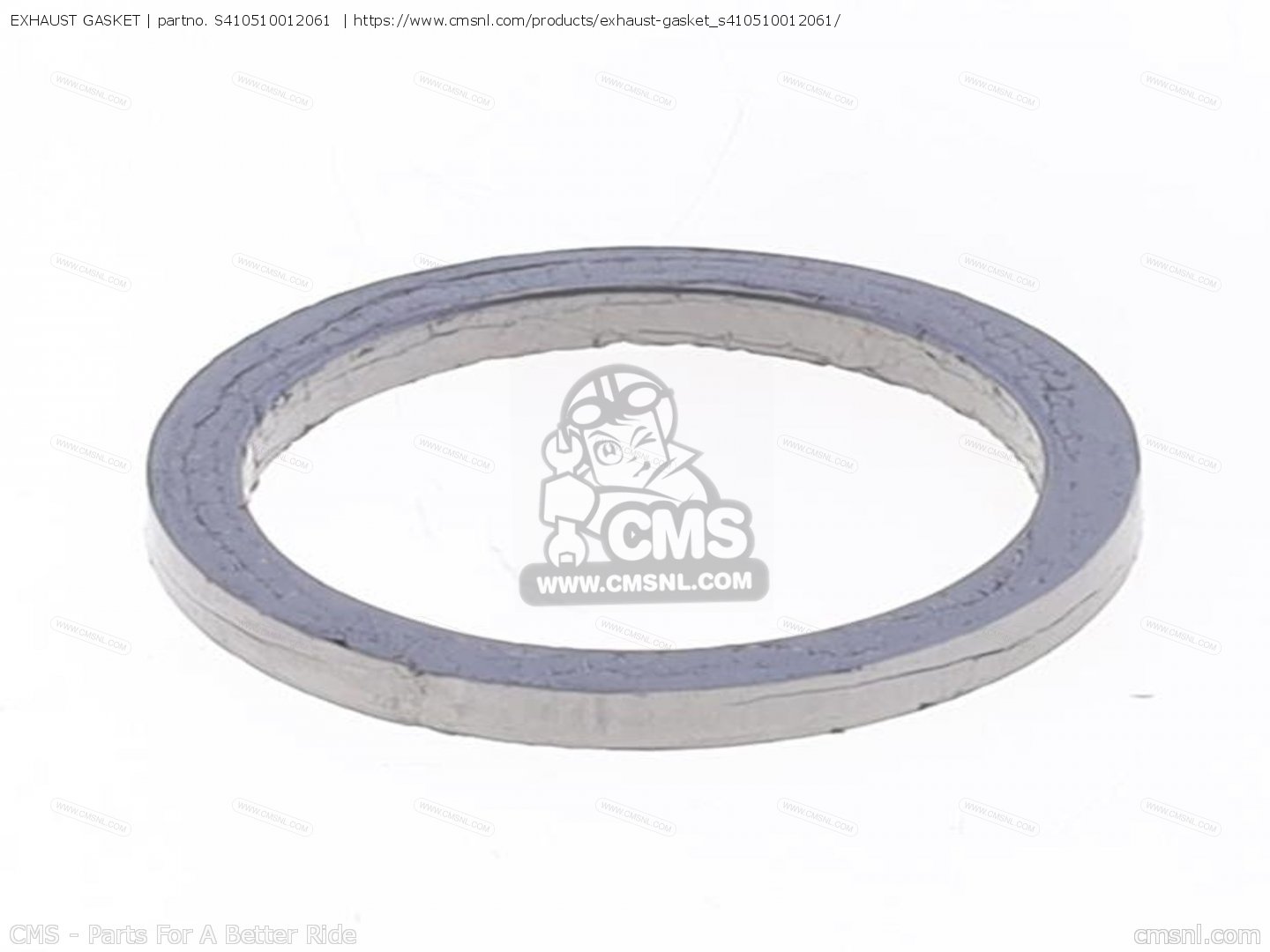 Athena Exhaust Gasket With Fire Ring - 74/80 Model For Harley Davidson Motorcycles
