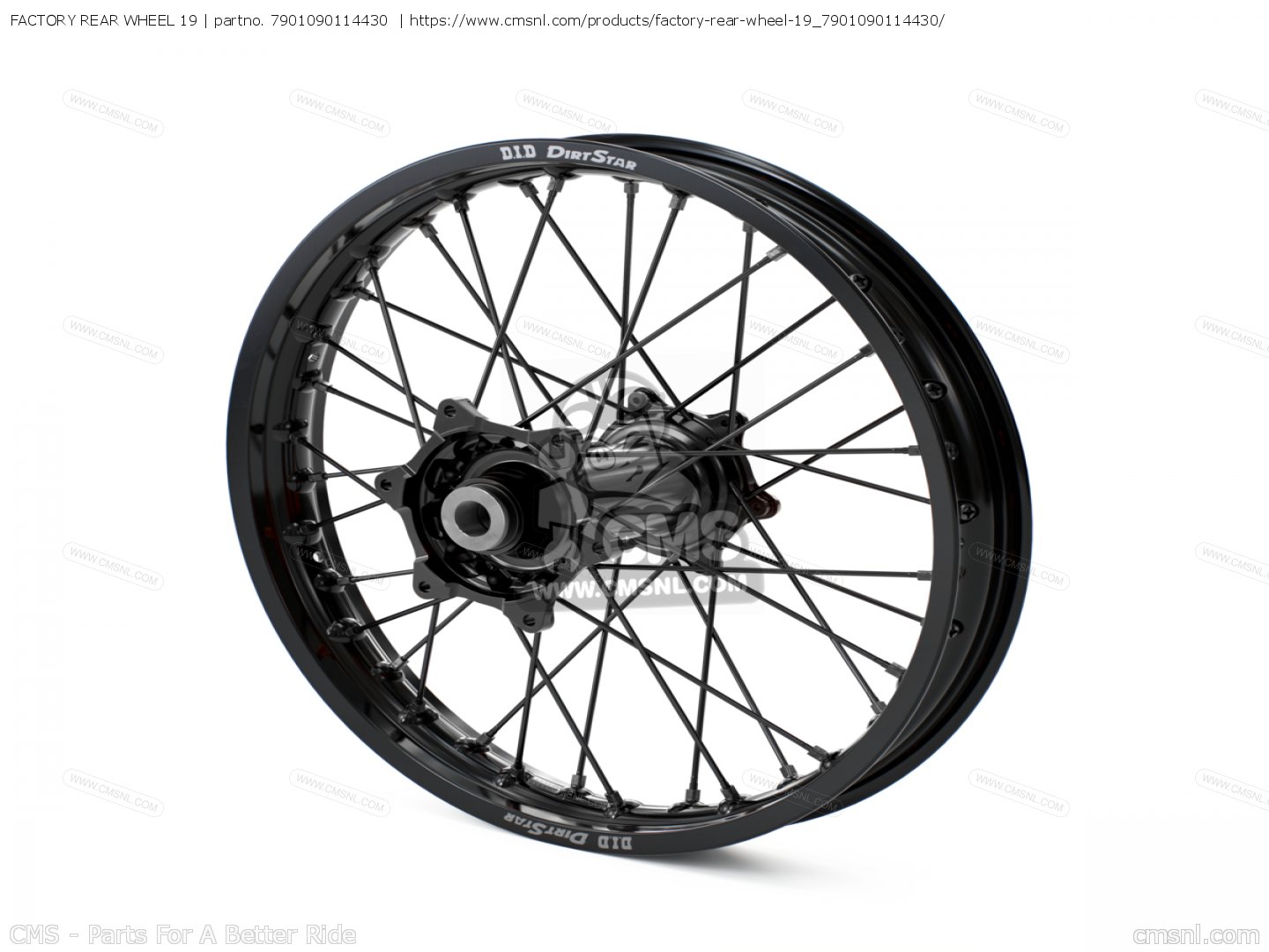 7901090114430: Factory Rear Wheel 19 Ktm - buy the 7901090114430