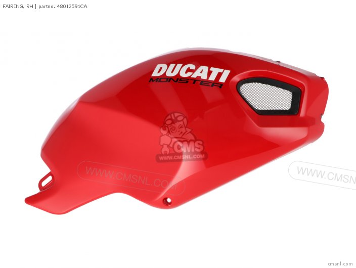 Ducati FAIRING, RH 48012591CA