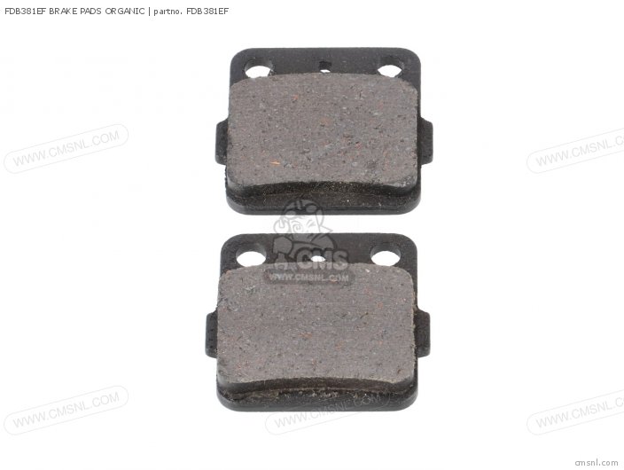 FERODO FDB381EF BRAKE PADS ORGANIC FDB381EF