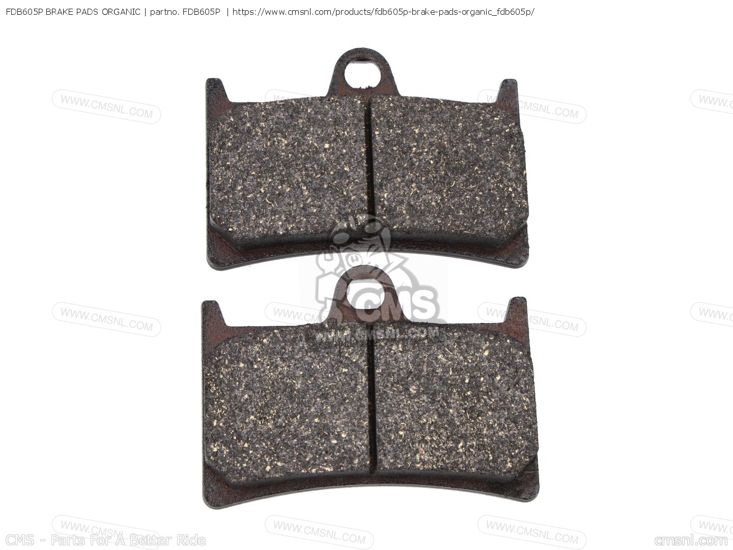 FDB605P: Fdb605p Brake Pads Organic Ferodo - buy the FDB605P at CMSNL
