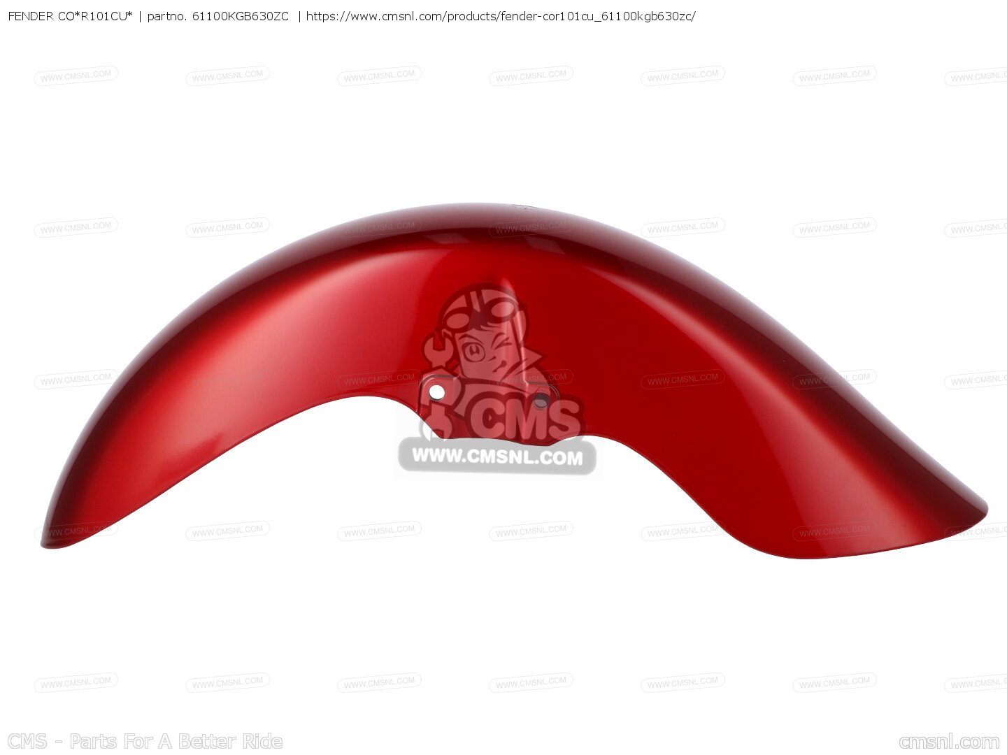 CMS CMS:シーエムエス FENDER，FR*R101CU* CBR1100XX SUPERBLACKBIRD (1) USA HONDA ホンダ