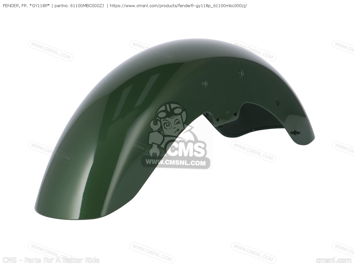 CMS CMS:シーエムエス FENDER，FR*R101CU* CBR1100XX SUPERBLACKBIRD (1) USA HONDA ホンダ