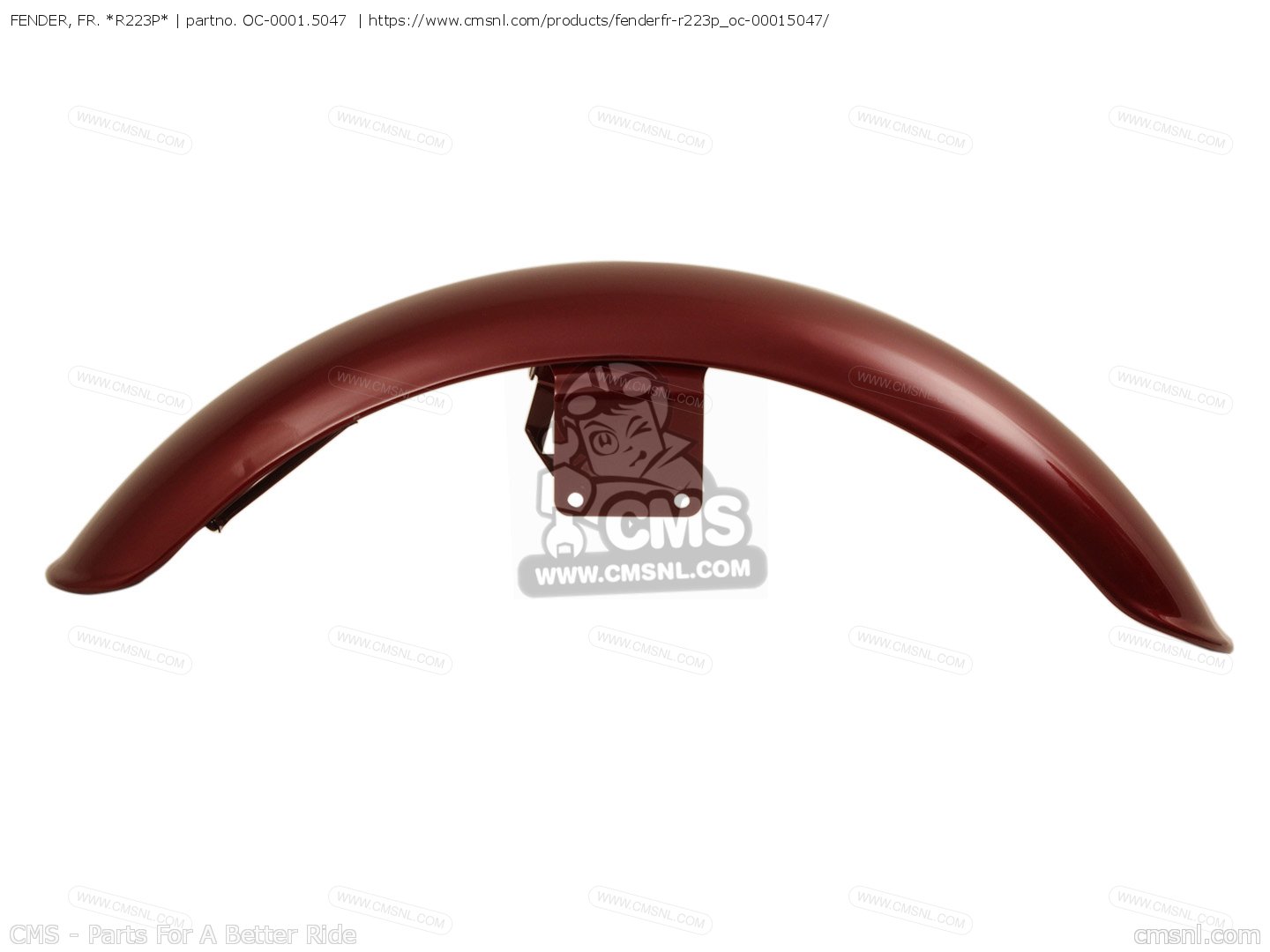 Fender Fr R OC-0001-5047: FENDER, FR. *R223P* Honda - buy the 61100-MR1-000YC at CMSNL