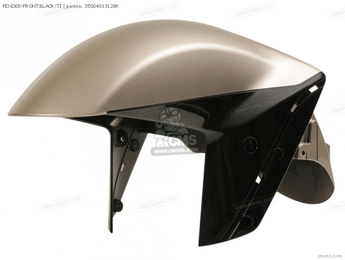 Kawasaki FENDER-FRONT,BLACK/TI 35004013128K