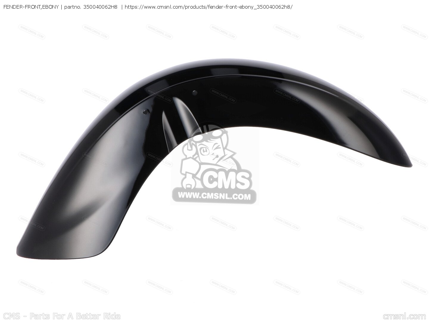 350040062H8: Fender-front,ebony Kawasaki - buy the 35004-0062-H8 at CMSNL