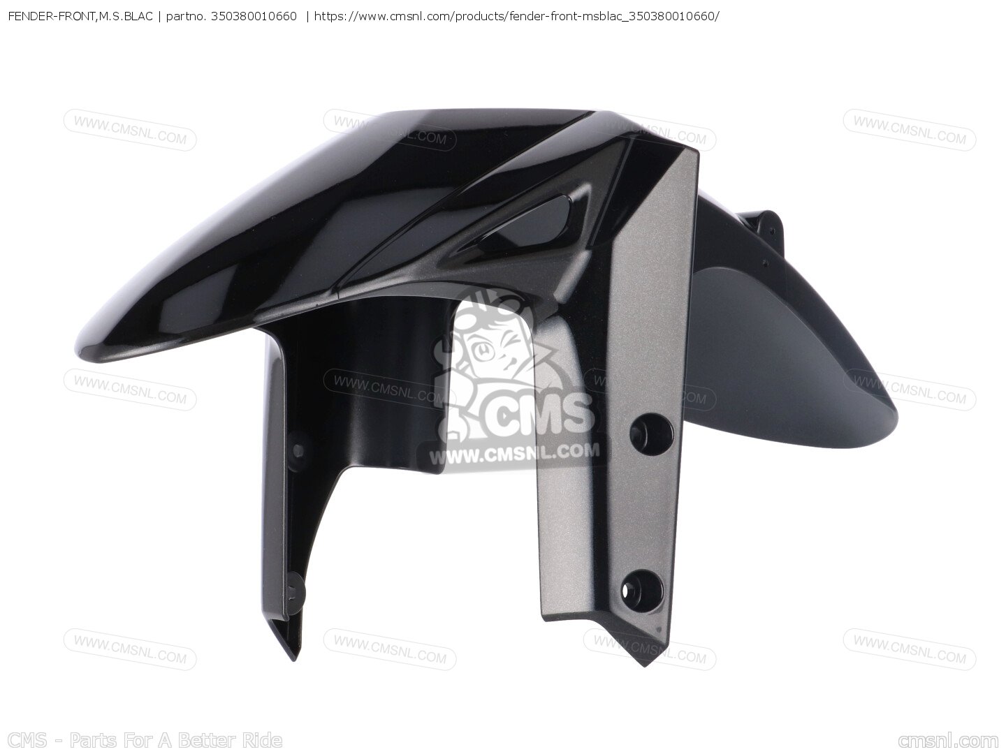 350380010660: Fender-front,m.s.blac Kawasaki - buy the 35038-0010